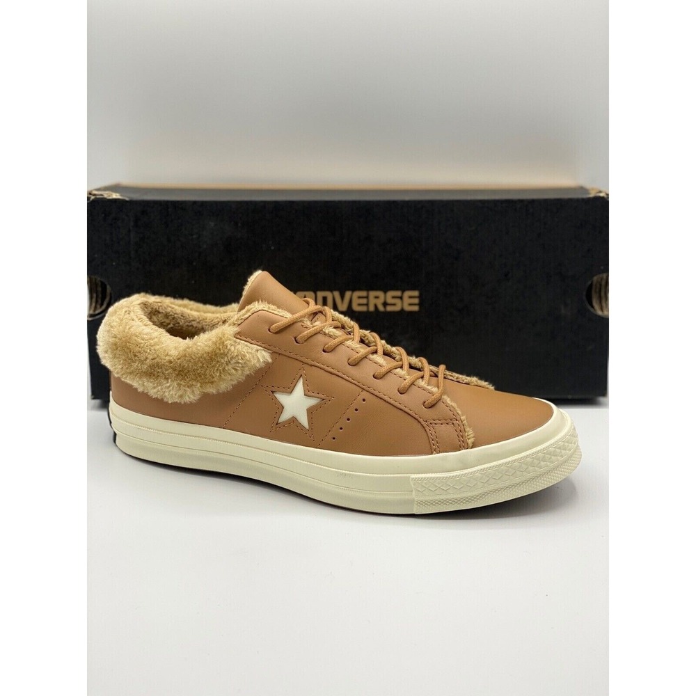 Converse One Star Ox Brown Leather Sneakers Men's Size 9 Low Top